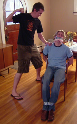 Greg being kidnapped by the corpo