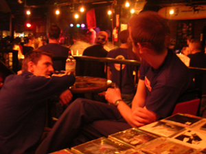 The lads having the chats, Boston