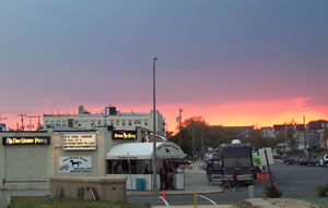 Weird sunset @ Stone Pony, Asbury Park